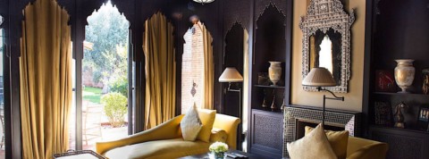 Selman Marrakesch - Zimmer Dunkel und gold