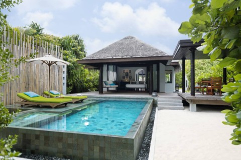 Anantara Kihavah Villas - privater pool