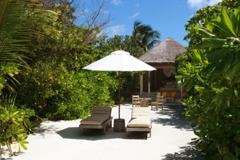 Six Senses Laamu - privater garten