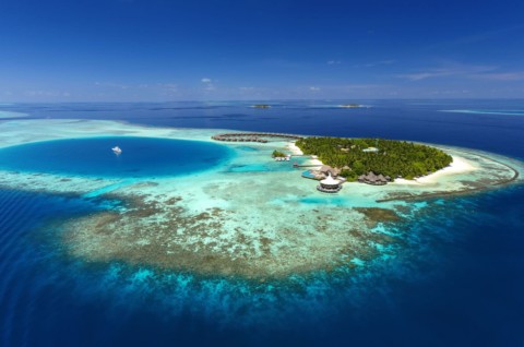 Baros Maldives - riff von oben