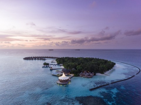 Baros Maldives - Insel von oben