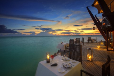 Baros Maldives - romantisches Dinner