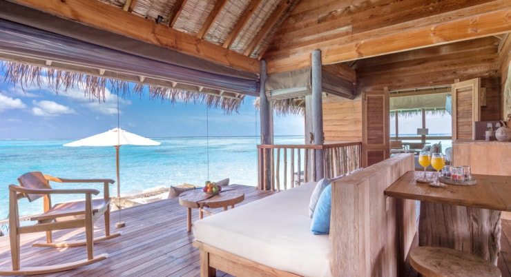 Gili Lankanfushi - Villa suite Wohnzimmer