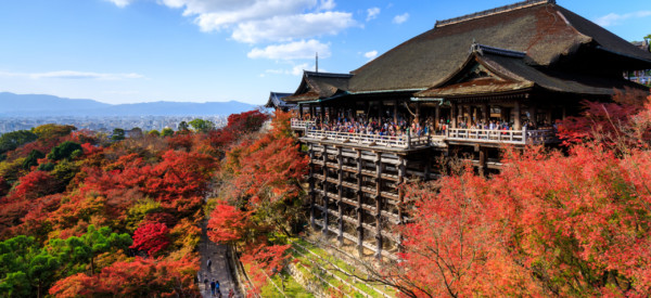 Kiyomizu dera temple in autumn season, Kyoto, Japan