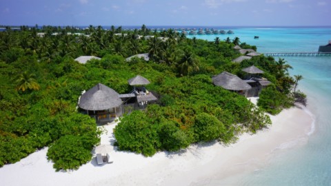 Six Senses Laamu - villen mit garten