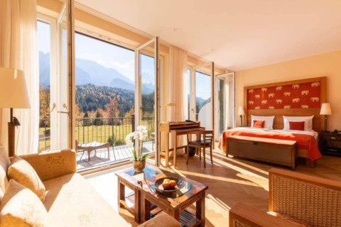 Schloss Elmau - Zimmer mit Balkon