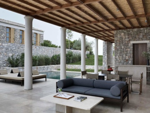 Amanzoe - private Terrasse