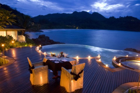 Banyan Tree Seychelles - private dinner strand