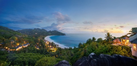 Banyan Tree Seychelles - überblick strand
