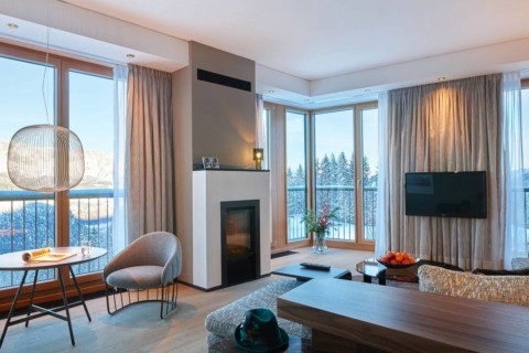 Kempinski Hotel Berchtesgaden - Zimmer mit Kamin