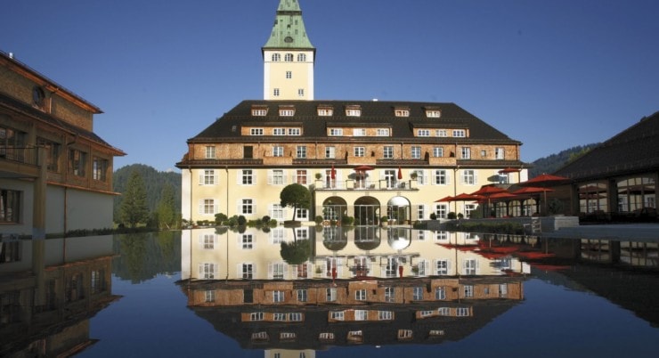 Schloss Elmau - vor dem See