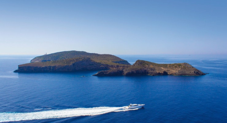 Tagomago Island - insel von oben