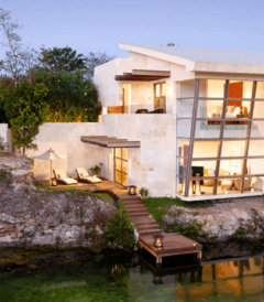 Roswood Mayakoba - villa am teich