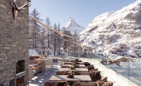 CERVO Mountain Boutique Resort - Außen Winter terrasse