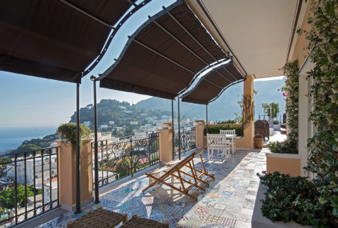 Capri Tiberio Palace - private terrasse
