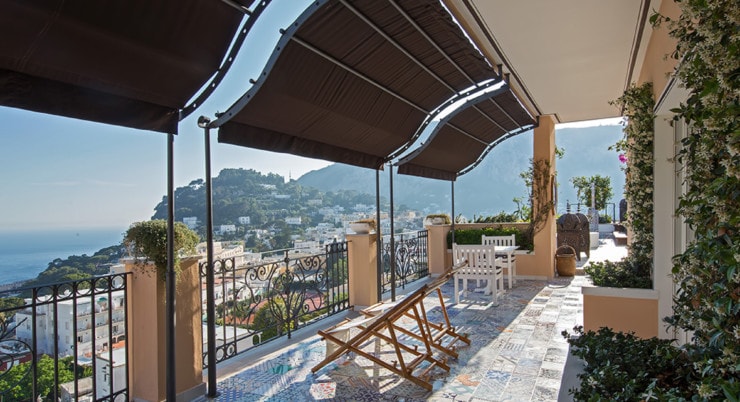 Capri Tiberio Palace - private terrasse