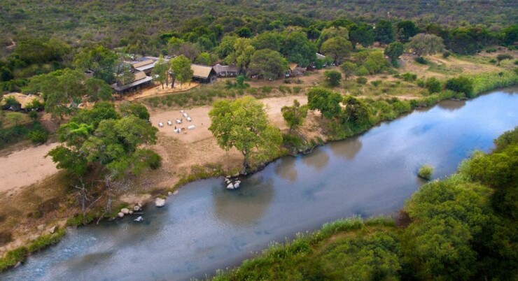 Lion Sands River Lodge - von oben