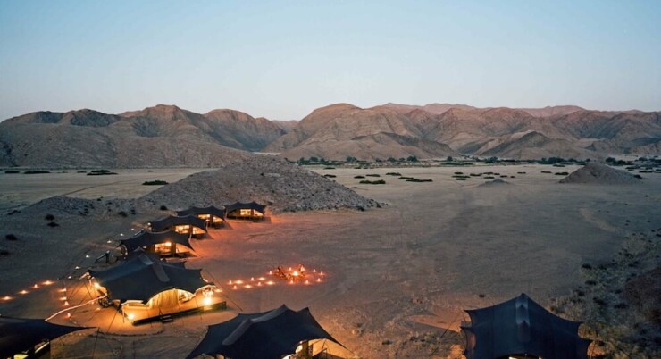 Hoanib Valley Camp - abends