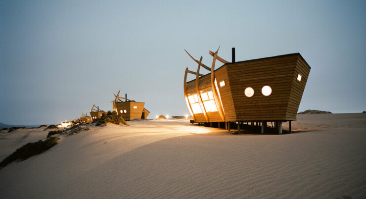 Shipwreck Lodge - von außen