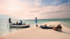 Benguerra Island - strand mit Boot