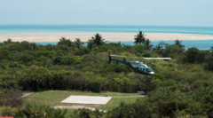 Benguerra Island - helicopter